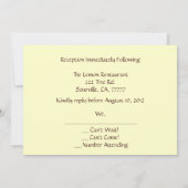 Camo Fractale Ontvangst RSVP Kaart (Achterkant)