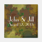 Camo Fractals Wedding Favor Magnet (Voorkant)