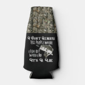 Camo Funny Bass Gevist Quote Angler Fish Flesjeskoeler (Voorkant)