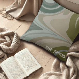 Camo geïnspireerd gepersonaliseerde naam Abstract  Kussen