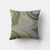 Camo Geïnspireerd Groen en Blauw Modern Kussen (Achterkant)