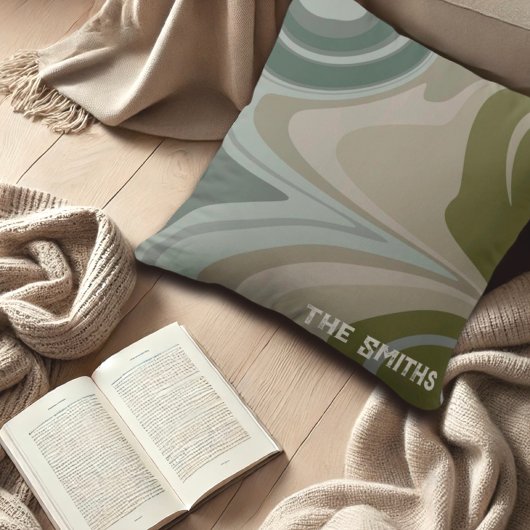 Camo Geïnspireerde Gepersonaliseerde Naam Abstract Kussen