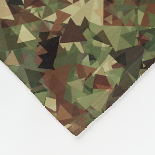 Camo Geometric Fleece Deken (Hoek)