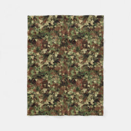 Camo Geometric Fleece Deken