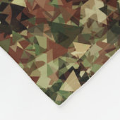 Camo Geometric Fleece Deken (Hoek)