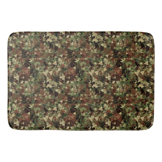 Camo Geometric Pattern Badmat (Voorkant)