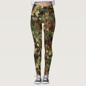 Camo Geometric Pattern Leggings (Voorkant)