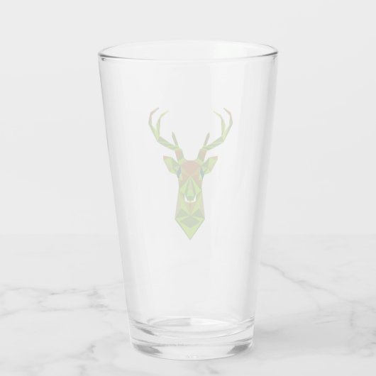 Camo Geometrisch Hertenhoofd Glas (Achterkant)