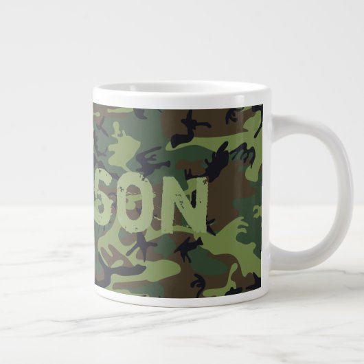 Camo gepersonaliseerd grote koffiekop (Rechts)