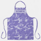 Camo gepersonaliseerde Paarse Schort (Voorkant)