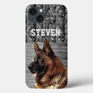 Camo German Shepherd Dog Animal Name Case-Mate iPhone Case