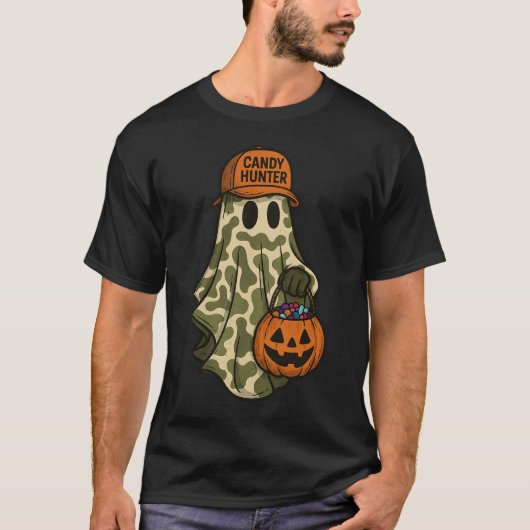 Camo Ghost Snoep Hunter T-shirt (Voorkant)