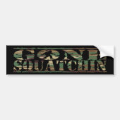 Camo Gone Squatchin Bumpersticker (Voorkant)