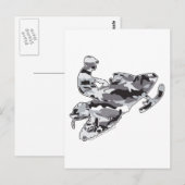 Camo Gray Sled op zwarte kopie Briefkaart (Voorkant / Achterkant)