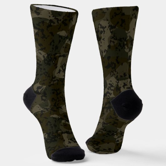 Camo green abstract sokken (Gebogen)