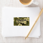 Camo Green, Brown, Tan, Black  Address Label (Insitu)