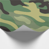 Camo Green | Leger Birthday Party Cadeaupapier (Hoek)