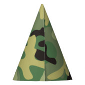 Camo Green | Verjaardag leger Feesthoedjes (Achterkant)