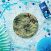 Camo Green | Verjaardag leger Papieren Bordje (Feest)