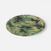 Camo Green | Verjaardag leger Papieren Bordje (Gekanteld)