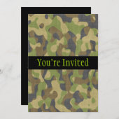 Camo Greens & Browns Kaart (Voorkant / Achterkant)