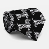 Camo-Grijs-Doxie Stropdas (Opgerold)