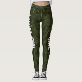 CAMO GROEN LG LOKAAL MEISJE LEGGINGS