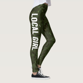 CAMO GROEN LG LOKAAL MEISJE LEGGINGS