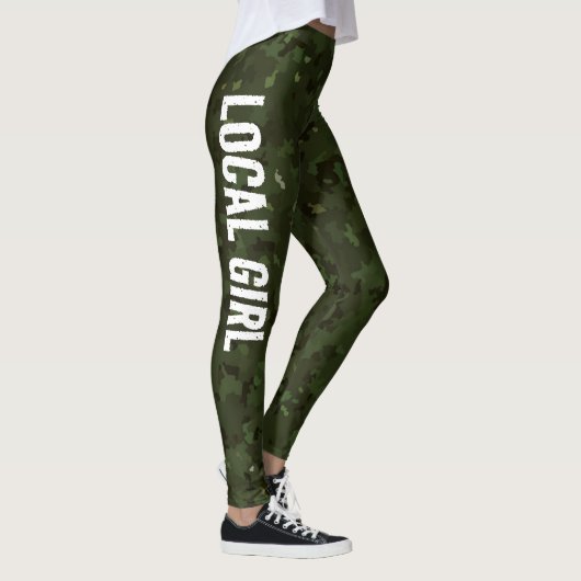 CAMO GROEN LG LOKAAL MEISJE LEGGINGS (Rechts)