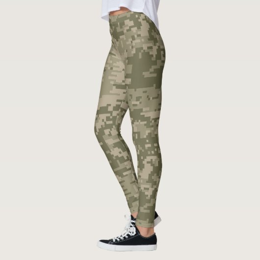 Camo | Groene Pixel Camouflage Leggings (Links)