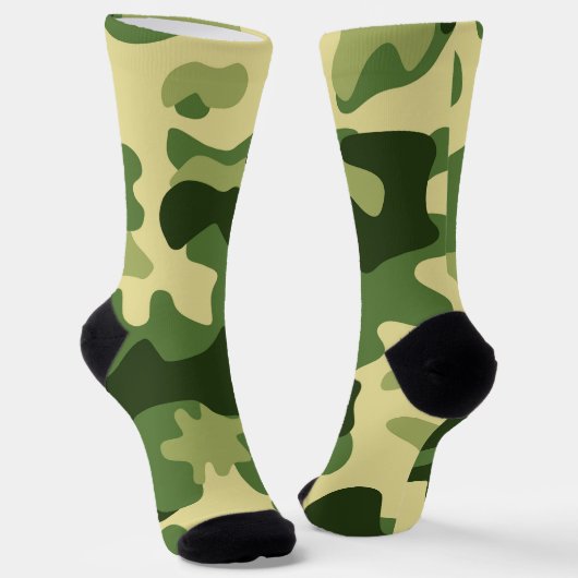 Camo Groene Sokken (Gebogen)