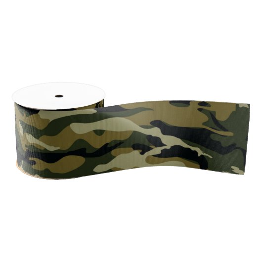Camo Grosgrain Lint (Spoel)