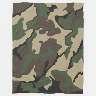 Camo, grote fleece deken