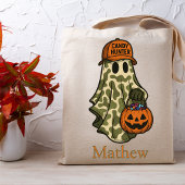 Camo Halloween Ghost Snoep Hunter Trick or treat Tote Bag