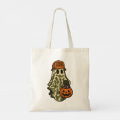 Camo Halloween Ghost Snoep Hunter Trick or treat Tote Bag (Achterkant)