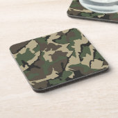 Camo, Harde Plastic onderzetters/kurk achterset va Bier Onderzetter (Linkerzijde)