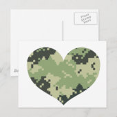 Camo Heart Briefkaart (Voorkant / Achterkant)