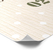 Camo Heart Drive by Baby shower Sign Poster (Hoek)