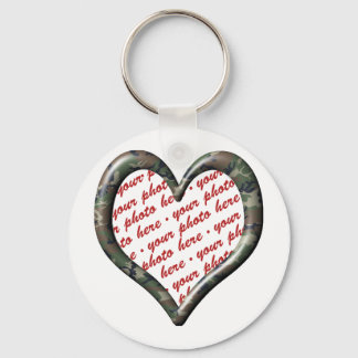 Camo Heart - Forest - Sjabloon Foto Lijst Sleutelhanger