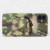 Camo Heart Militaire Teddy Bear Case-Mate iPhone Case (Achterkant (horizontaal))