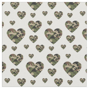 Camo Hearts Country Camouflage Stof