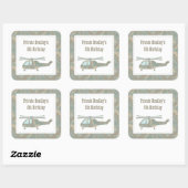 Camo Helikopter Army Boys Verjaardagsfeestje Stick Vierkante Sticker (Vel)