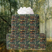Camo Herhalende NAAM Gelukkig Verjaardagscadeau Cadeaupapier