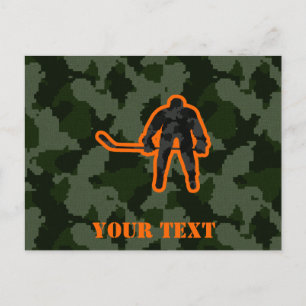 Camo Hockey Briefkaart