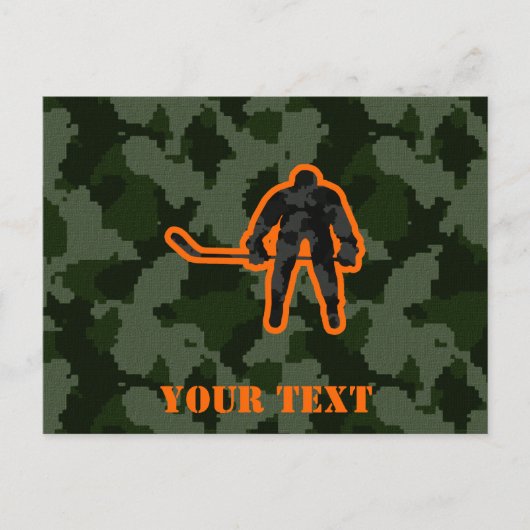Camo Hockey Briefkaart (Voorkant)
