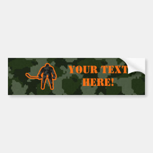 Camo Hockey Bumpersticker
