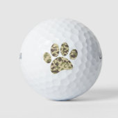 Camo hondenpootafdruk golfballen (Voorkant)