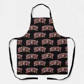 Camo Howdy Roze Preppy Camouflage Kerstmis Schort (Voorkant)