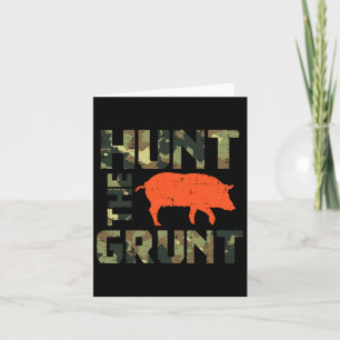 Camo Hunt De Grunt Hog Wilde Zwijnen Jacht Kaart