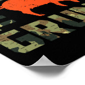 Camo Hunt De Grunt Hog  Wilde Zwijnen Jacht Poster (Hoek)